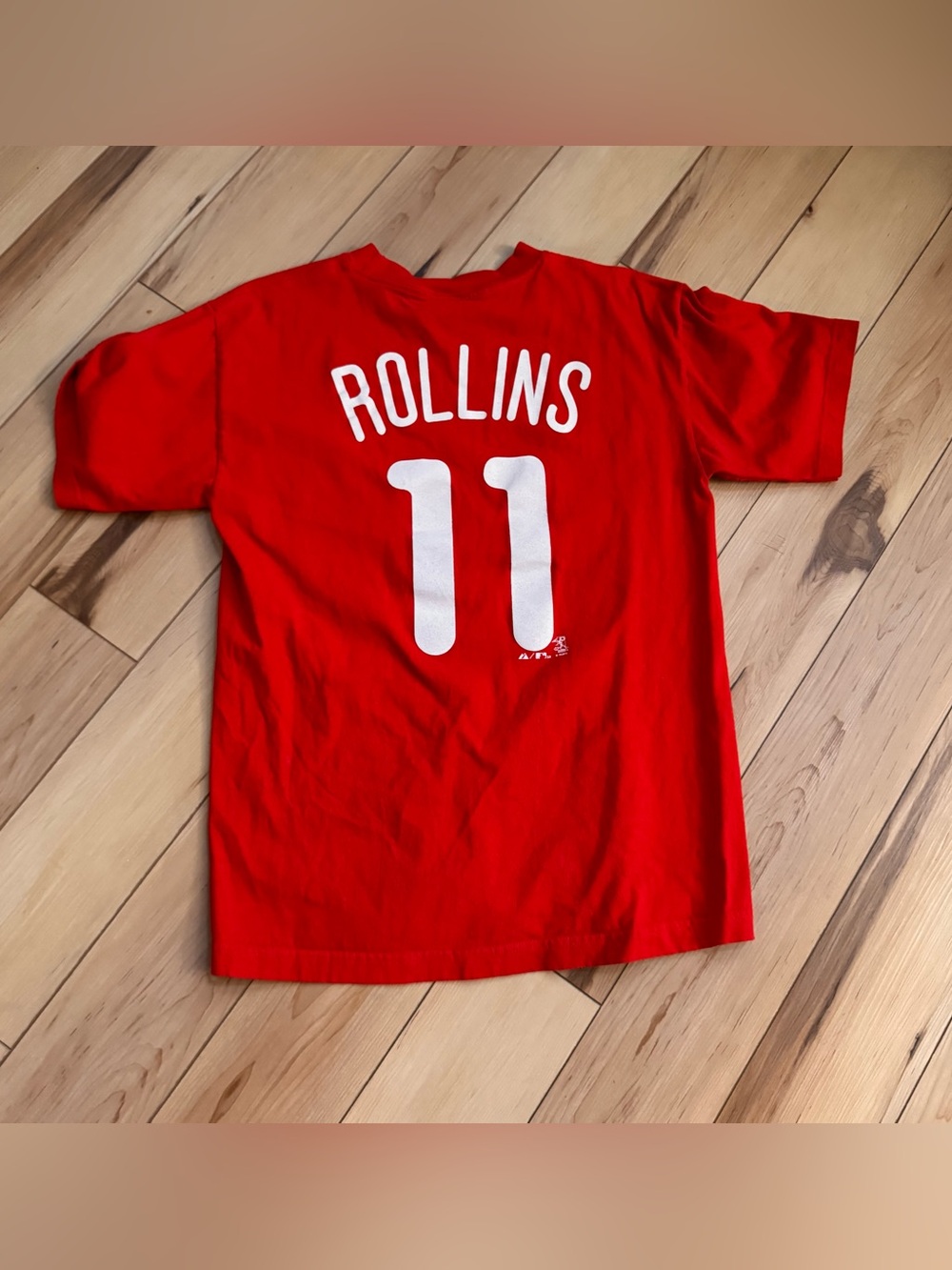 Majestic Phillies 'Rollins 11' Short Sleeve Tee M